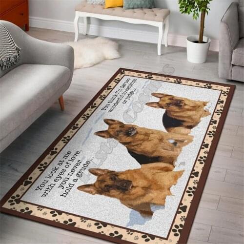 German shepherd rug area funny dog collection carpet Floor Mat Rug Non-slip Mat Dining Room Living Room Soft Bedroom Carpet 01