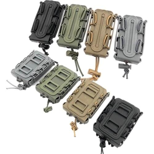Mag Pouch Open Top Bag Molle Tactical Rifle 9mm 5.56mm 7.72mm Cartridge Holder Magazine Pouch Outdoor Shoot Bullet Rifle Pocket