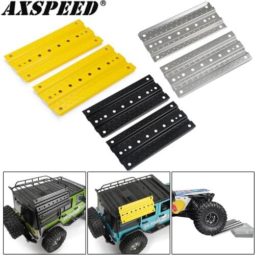 AXSPEED Metal Sand Ladder Recovery Board 140*61mm for 1/10 Axial SCX10 90046 TRX4 D90 D110 Tamiya CC01 RC Crawler Car Parts