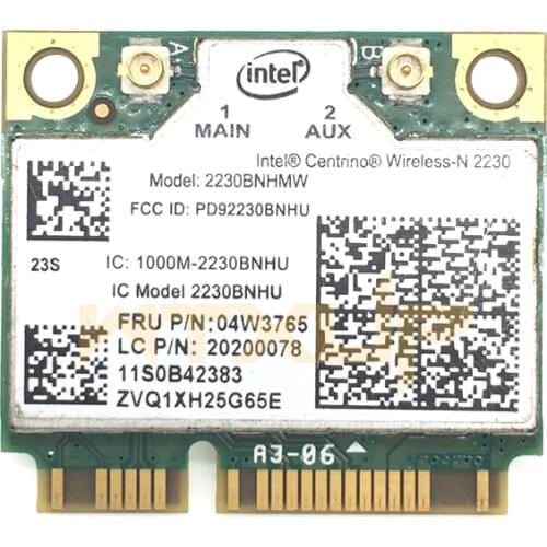 Mini PCIe laptop adapter for intel 2230BN 2230BNHMW Wireless wifi card BT4.0 04W3765 for Lenovo y400 y500 y410p e431 e430 e530