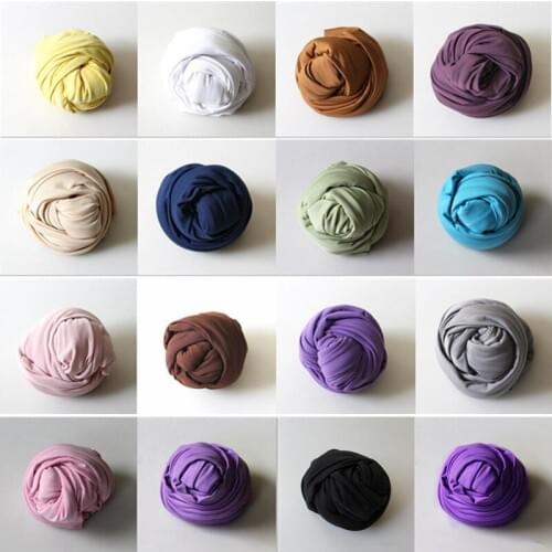 Wrap Newborn props 40X160cm Stretch Wrap Cloth Newborn Photography Props Wraps Swaddle Muslin Wraps Baby Photo Props Accessories