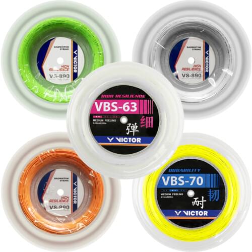 Victor National Team Used Badminton String 200 Meter/660 Feet Super Duability High Repulsion Nylon Vbs-63 Vs 890rl Scroll String