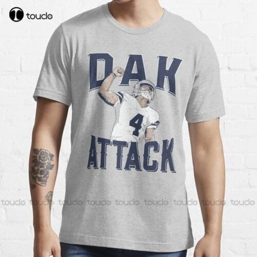 New Dak Attack Dallas Football T-Shirt Mens T Shirt S-5XL white shirts Unisex