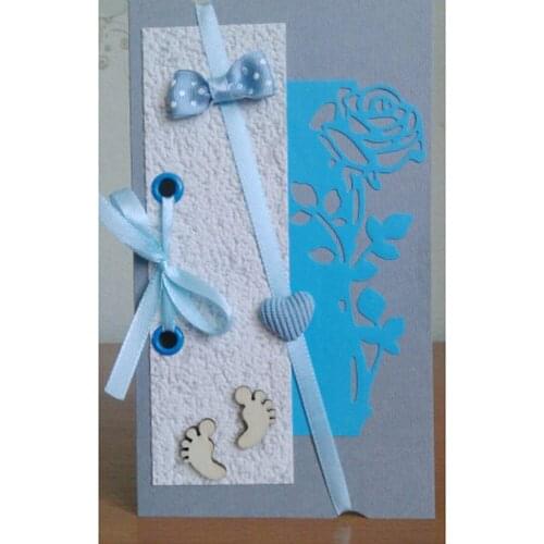 Wyse rosa flor de corte de metal dados borboleta morrer scrapbooking para diy artesanato cortar cartões de papel modelo de corte