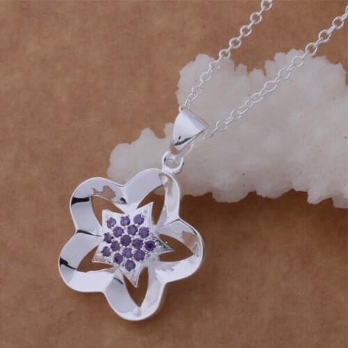 Wholesale jewelry silver plated Fashion jewelry chains necklace pendant WN-662
