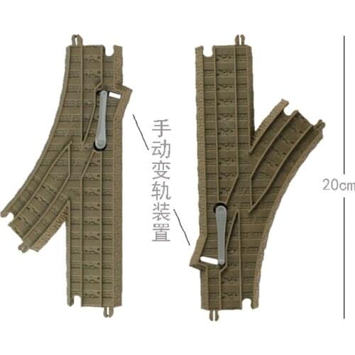 P022 Gift 20cm lane change manual 2pcs/set track children game track scene essential accessories