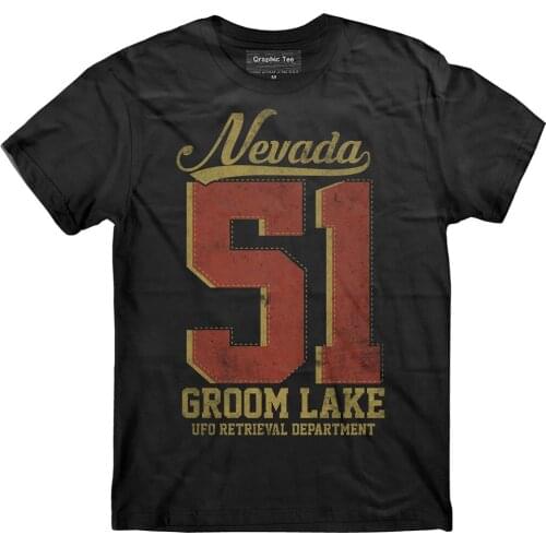 Area 51 Groom Lake T-Shirt, Property Of Area 51 T-Shirt, Ufo, Nevada T-Shirt 2019 New Brand Sales Cotton Short Sleeve T Shirts