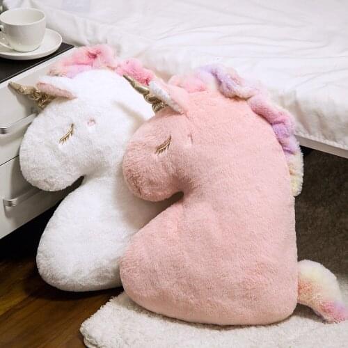 Dream Unicorn Plush Pillow Cushion Toys Novelty Throw Pillows Soft Stuffed Doll Housewarming Wedding Party Gift Lovers Presennt