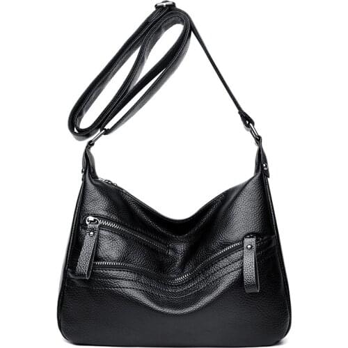 PU Leather Luxury Handbags Women Bags Designer Female Messenger Bags Summer Bag Woman Bag for Women Girls 2018 Black sac a main