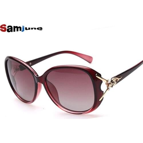 Samjune New Fashion High Quality Polarized Sunglasses Women Brand Designer Gradient Lens Driving Sun Glasses UV400 Original
