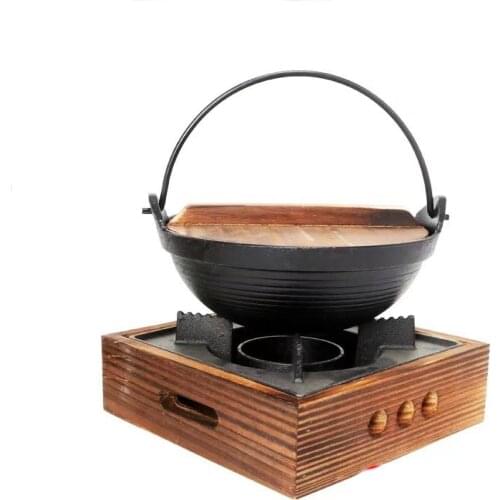 Shouxi pots with alcohol stove small hot pot single Japanese small hot pan alcohol stove commercial alcohol stove dry pot home