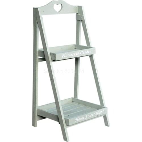 Special Flower Rack, Rural Stepped Balcony, Multi-storey Solid Wood Living Room Flower Rack, Simple Plant Rack, Two-storey Multi