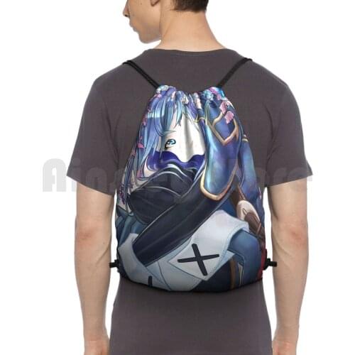 Lucina Backpack Drawstring Bag Riding Climbing Gym Bag Lucina Fire Emblem Awakening Fire Emblem Awakening Nintendo Video