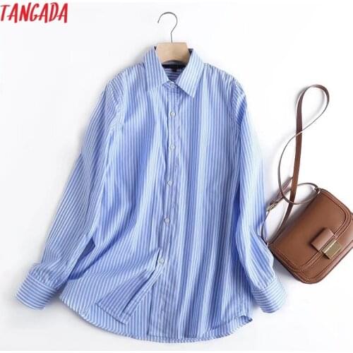 Блузки в полоску Tangada China At AliExpress