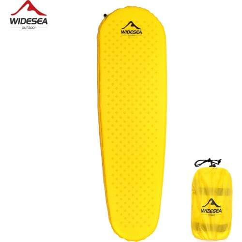 Widesea Camping Self-inflating Mattress Folding Inflatable Air Bed Beach Travel Mat Tourism Sleeping Pad Outdoor Hiking