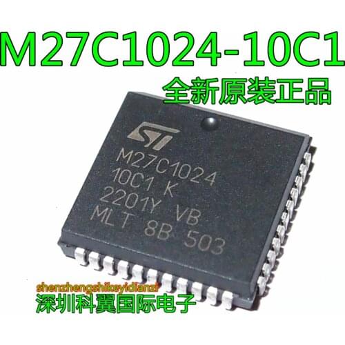 In Stock 100% New&original M27C1024 M27C1024-10C164Kbx16 PLCC44