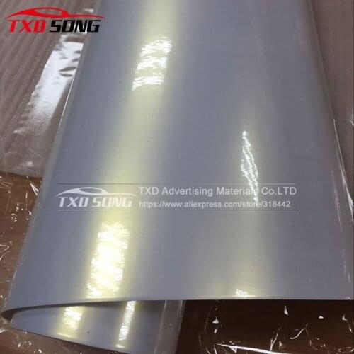 High quality Glossy Chameleon pearl white to gold vinyl film Pearl Chameleon White Vinyl sticker with air free bubbles 1.52*20m
