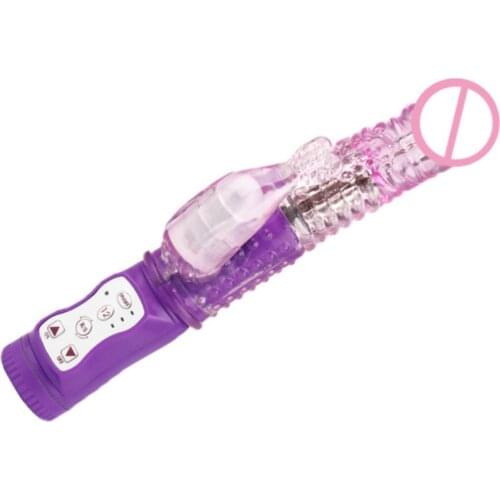 Dual Motor Dildo Rabbit Vibrator 12 Speeds Vibration Rotation Sex Toy For Women G Spot Massager Clitoris Stimulator Sex Shop