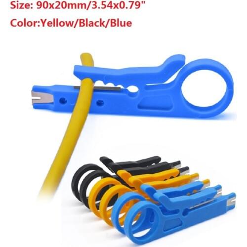 1Pcs Wire Stripper Knife Crimper Pliers Crimping Tool Cable Stripping Wire Cutter Tools Cut Line Pocket Multitool dropshipping