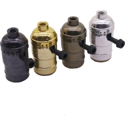 1Pcs Classic Retro Edison E27 Lamp Socket Vintage Edison Light Holder Industrial Bulb Lamp Bases Lighting Accessories Lamp Bases
