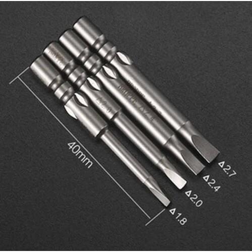 4Pcs Magnetic Triangle Screwdriver Drill Bits 800 4mm Round Shank Electric Driver Bits Hand Tools