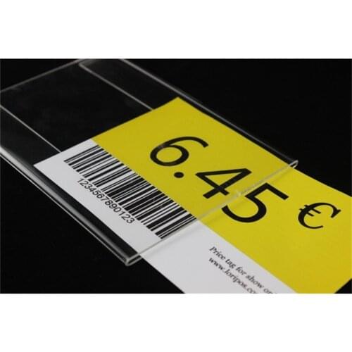 A4 21*29.7cm 10 pcs T 3MM acrylic label holder wall desk sign adhesive flat label holder price tag sign holder wall label frame