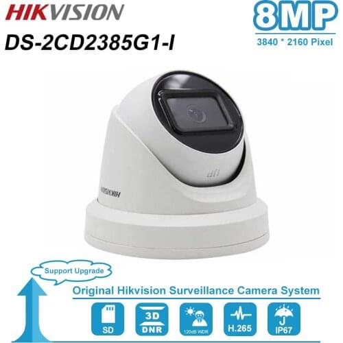 Hikvision Original DS-2CD2385G1-I 8MP IP Camera Network CCTV Camera H.265 CCTV Security POE WDR Built in SD Card Slot IP67