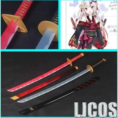 Hololive Nakiri Ayame Double Sword Weapon Cosplay Props Weapons for Party Halloween Cosplay Show for Carnival
