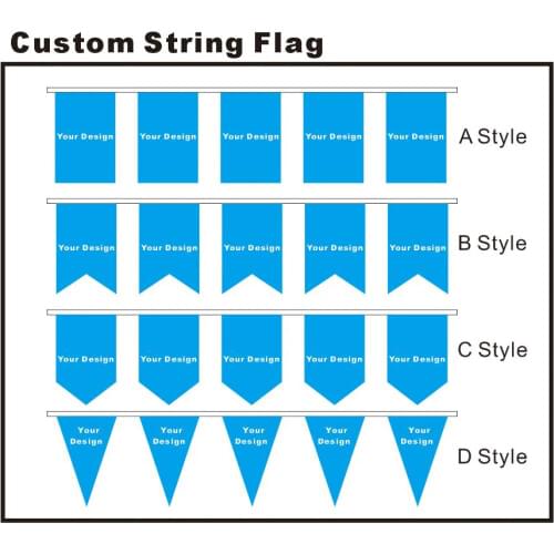 KAFNIK,Custom 14*21cm/20*30cm/30*45cm string flags your logo your design any flags for bar and party decoration