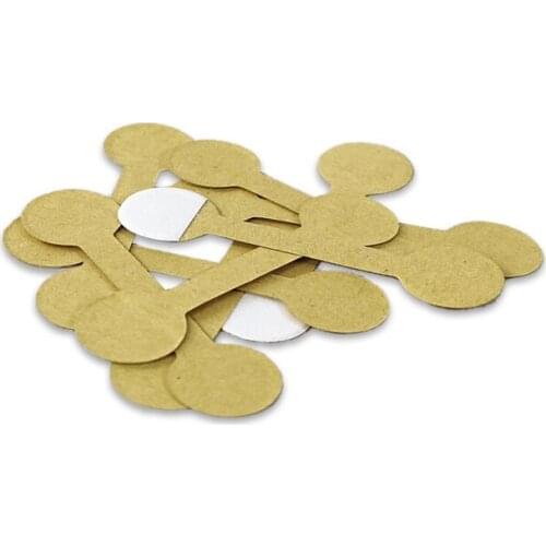 Jewelry labels 50 pcs/100 pcs wholesale kraft paper self-adhesive retail round jewelry labels tag price self-sticking wholesale