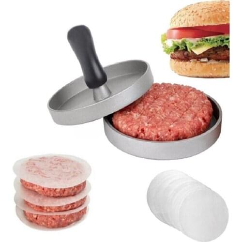 Kitchen Round Shape burger Press Food-Grade Aluminum Alloy Hamburger Meat Press Beef Grill Hamburger Press Patty Maker