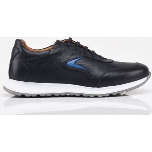 Hotiç Genuine Leather Navy Blue Men 'S Sports Shoes