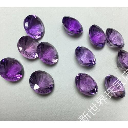 Natural Amethyst Purple Loose Stone For Women Fine Jewelry Diy