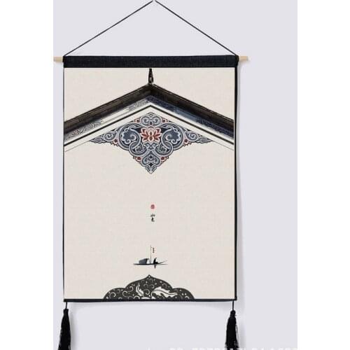 Chinese Style auspicious Scenery Harvest Nordic Landscape Art Wall Pictures For Living Room