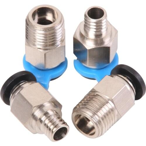 Pneumatic Connectors Bowden Extruder V6 V5 J-head Hotend for OD 4mm PTFE Tube Quick Coupler j-head Fittings 3D Printer Parts
