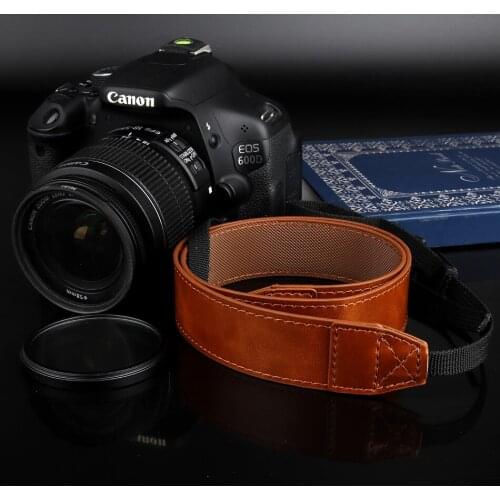 PU Leather Camera Strap Neck Shoulder Sling Belt For Canon 200D 1500D 700D 650D 77D 6D 7D 5D Mark II III IV 1100D 750D 800D 80D
