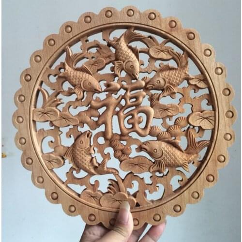 Wood carving handicrafts, camphor wood carving Animals and flowers,Interior pendant Decoration(A188)