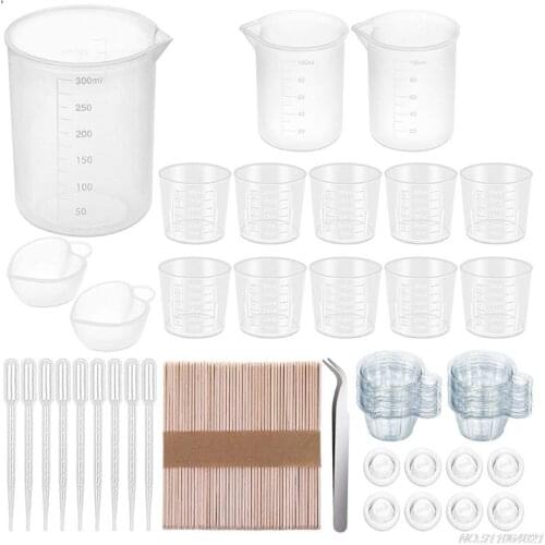 Resin Measuring Cup Silicone Mixing Cup is Suitable for Epoxy Resin Casting Mold Jewelry Making DIY Art and Handicrafts Dropship