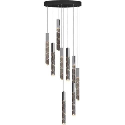 Modern Crystal led Pendant Lights Luxury light Hanglamp for Living room stairs bedroom hotel shop Customizable lighting fixtures