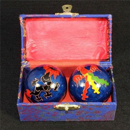 Health Care Daily Meditation Balls hand finger Exercise Stress Relief Baoding Balls Relaxation Therapy Yin Yang Handballs