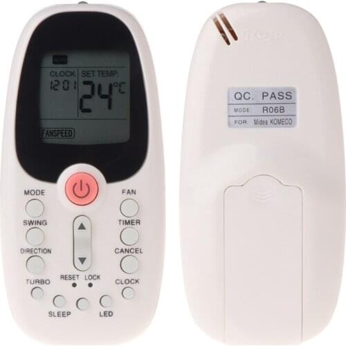 Remote Control Replace For Midea Tornado Air Conditioner R06/BG R06/BGE R06/BGCE