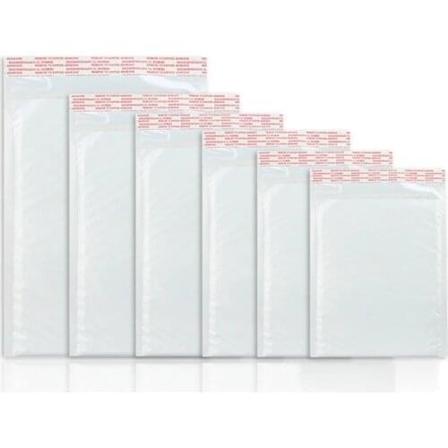 1@#Bubble Envelope Bag White Bubble Polymailer Self Seal Mailing Bags Padded Envelopes for Magazine Lined Mailer