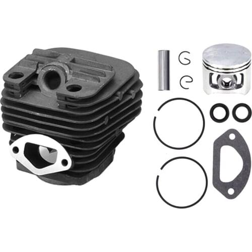 1 Set for 58CC Dual Channel Cylinder and Piston Set for Chainsaw Lawn Mower Parts Garden Tool Parts Cylinder Piston Set