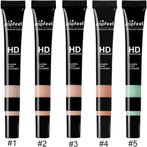1pc Makeup High Definition Invisible Foundation Concealer Cover Skin Cream Face Maquiagem Base Contour 5 Colors