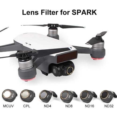 3/4/6pcs/set DJI Spark Multi-Layer Coating Film MCUV/CPL/ND4 ND8 ND16 ND32 Filter Kit Lens HD Clear Camera Lens Protector