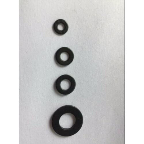 60pcs M3 M4 M5 M6 M8 M10 Black Flat Washer Plastic Washer Insulation Gasket Screw Gasket Spacer