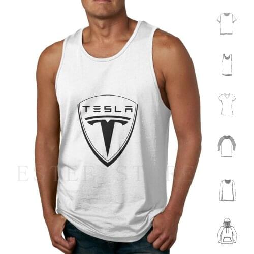 Tesla Motors Car Tank Tops Vest Tesla Motors Car