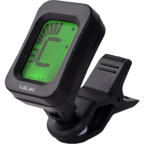 Digital Clip-on Tuner Guitar Bass Ukulele Violin Universal Tuner Foldable Rotating Clip High Sensitivity Accessories Tool