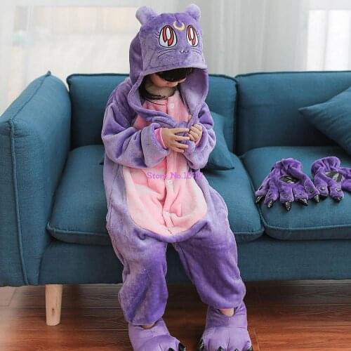 Detachable Hood Kids Stitch Kigurumi Onesie Pajamas Panda Kigurumi Detachable Hat Frog Carton Amimal Pijamas Cosplay Sleepwear
