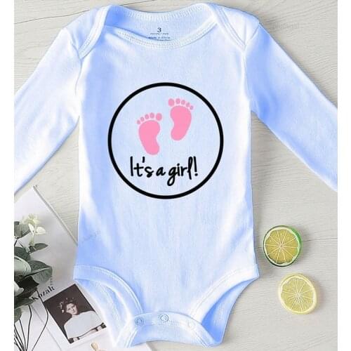 Children Jumpsuits Newborn Boy Clothing Foot Print Baby Things for A Girl One Piece Rompers Infant Boys Outfits Cotton